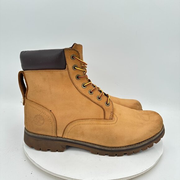Timberland 6304R Men Size 11 Brown Wheat Nubuck Leather 6" Waterproof Boot - Picture 4 of 11